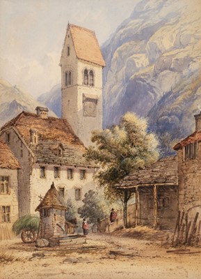 Lot 122 - Orrock (James, 1829-1913). Iona Abbey, 1875, watercolour on card, showing Iona Abbey