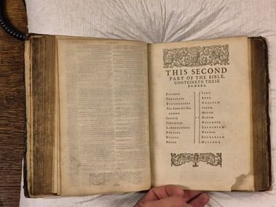 Lot 278 - Bible [English]. The Bible: That is, the Holy Scriptures contained in the Olde and New..., 1595