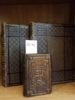 Lot 48 - Bible. The Holy Bible, 2 volumes, circa 1870