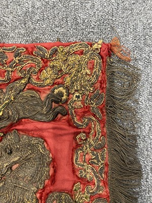 Lot 370 - Trumpet Banner. An heraldic ceremonial banner for the reign of Queen Victoria, 19th century