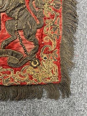 Lot 370 - Trumpet Banner. An heraldic ceremonial banner for the reign of Queen Victoria, 19th century