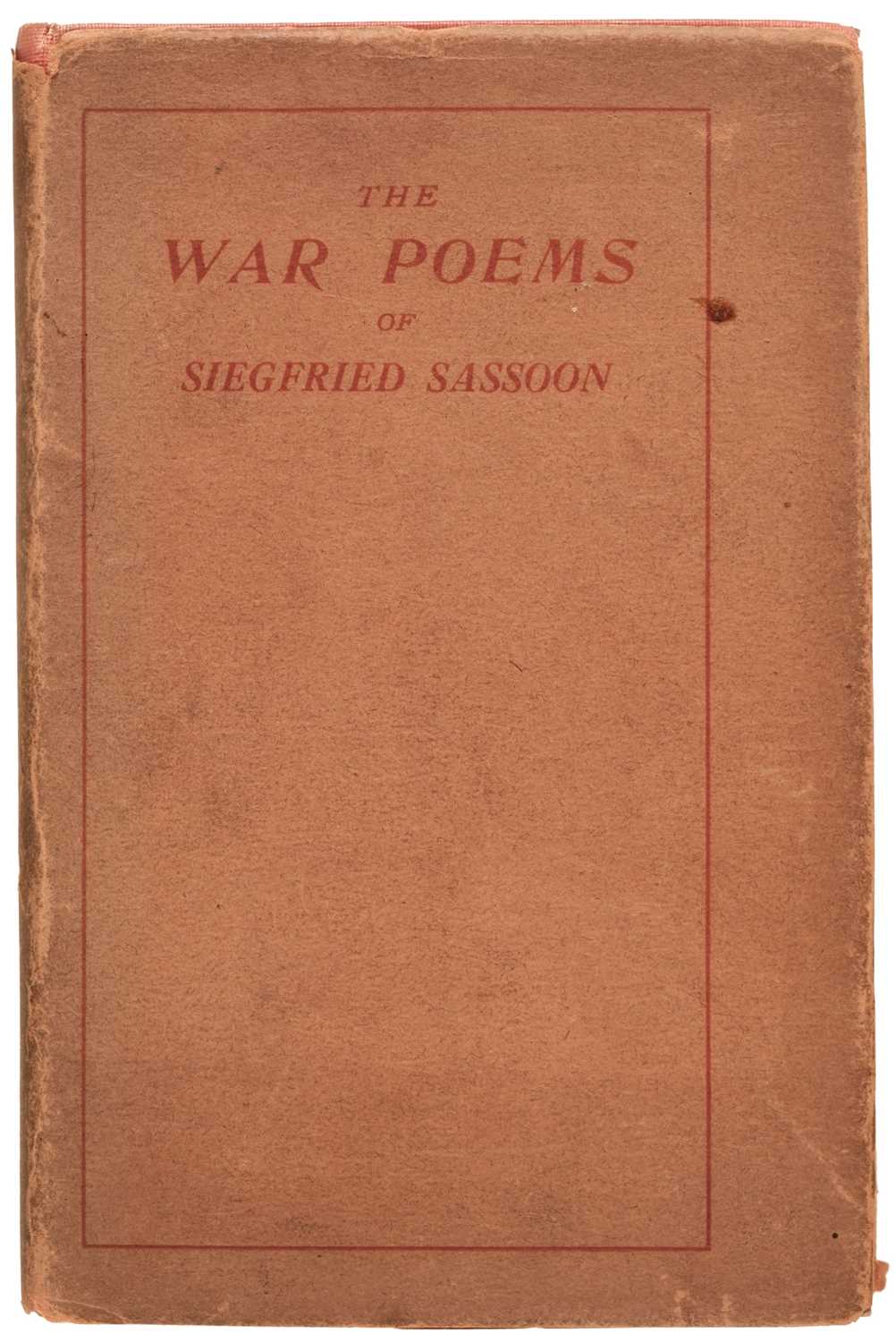Lot 86 - Sassoon (Siegfried). The War Poems of Siegfried Sassoon, 1st ed., 1919