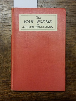 Lot 86 - Sassoon (Siegfried). The War Poems of Siegfried Sassoon, 1st ed., 1919