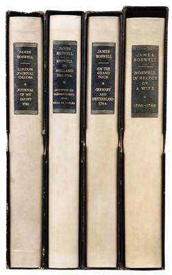 Lot 403 - Boswell (James). Yale Editions of the Private Papers of James Boswell, 4 volumes, 1951-57