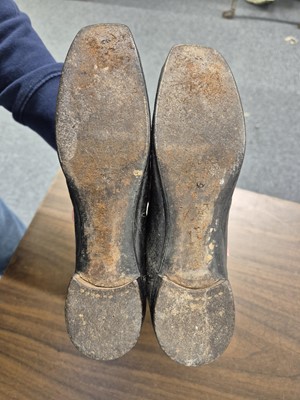 Lot 323 - Clothing. A pair of early-mid 19th century ladies' riding boots, by Stone of Brighton