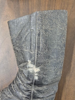 Lot 323 - Clothing. A pair of early-mid 19th century ladies' riding boots, by Stone of Brighton