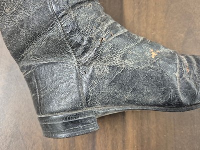 Lot 323 - Clothing. A pair of early-mid 19th century ladies' riding boots, by Stone of Brighton