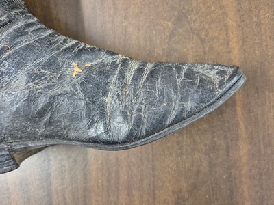 Lot 323 - Clothing. A pair of early-mid 19th century ladies' riding boots, by Stone of Brighton