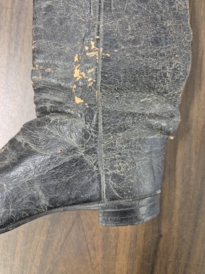 Lot 323 - Clothing. A pair of early-mid 19th century ladies' riding boots, by Stone of Brighton