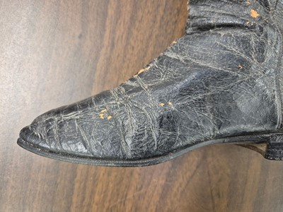 Lot 323 - Clothing. A pair of early-mid 19th century ladies' riding boots, by Stone of Brighton