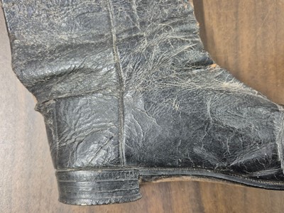Lot 323 - Clothing. A pair of early-mid 19th century ladies' riding boots, by Stone of Brighton