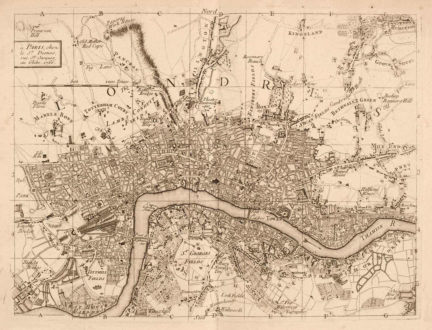 Lot 48 - Le Rouge (George Louis). Nouvel Atlas D'Angleterre..., published by L. C. Desnos, 1767