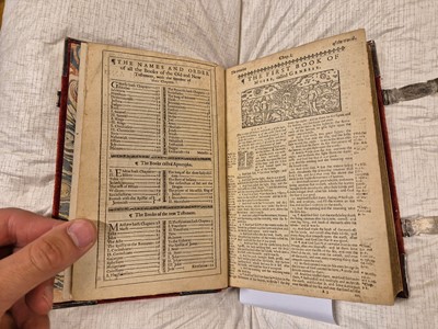 Lot 295 - Bible [English]. The Holy Bible: containing the Old Testament and the New, 1640