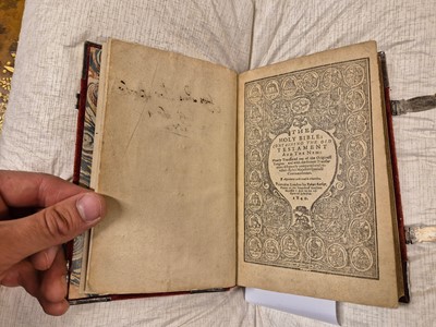 Lot 295 - Bible [English]. The Holy Bible: containing the Old Testament and the New, 1640