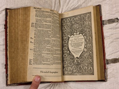 Lot 295 - Bible [English]. The Holy Bible: containing the Old Testament and the New, 1640