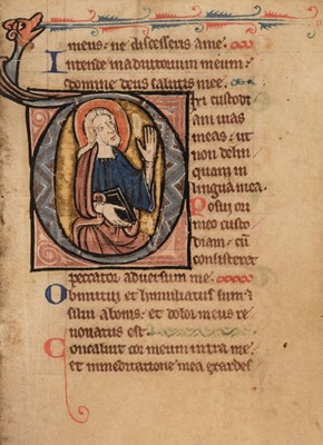 Lot 254 - Illuminated Psalter. Manuscript Psalter, Flanders or North-East France, late 13th-century