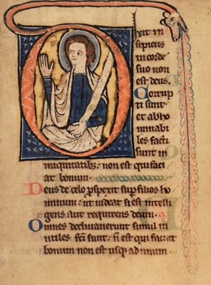 Lot 254 - Illuminated Psalter. Manuscript Psalter, Flanders or North-East France, late 13th-century