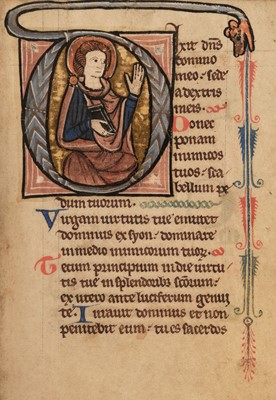 Lot 254 - Illuminated Psalter. Manuscript Psalter, Flanders or North-East France, late 13th-century
