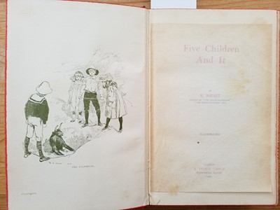 Lot 26 - Nesbit (E.). Five Children and It, 1st edition, London:T. Fisher Unwin, 1902