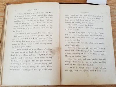 Lot 80 - Carroll (Lewis). Alice's Adventures in Wonderland, London: Macmillan and Co, 1869