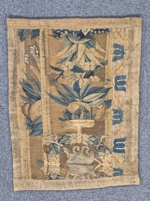 Lot 368 - Tapestry. A verdure tapestry of a country house, probably French, circa 1680-1720