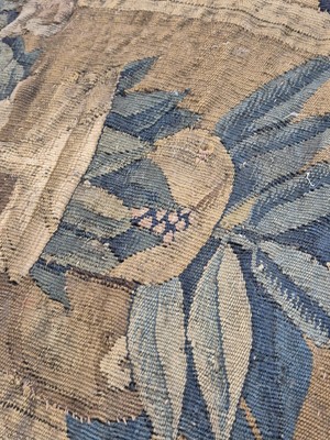 Lot 368 - Tapestry. A verdure tapestry of a country house, probably French, circa 1680-1720