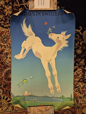 Lot 209 - Brun (Donald, 1909-1999). Holidays in Switzerland, 1949 and other travel posters