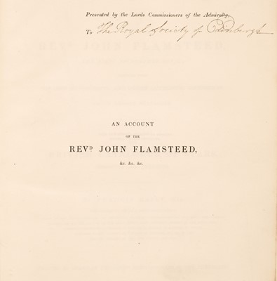 Lot 339 - Baily (Francis). An Account of the Revd. John Flamsteed, the first Astronomer-Royal, 1st ed, 1835