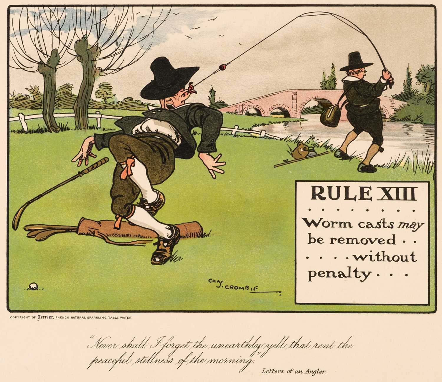 Lot 215 - Crombie (Charles). The Rules of Golf Illustrated, Copyright of Perrier, circa 1907