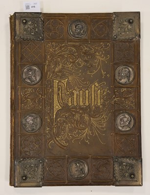 Lot 416 - Goethe (Johann Wolfgang von). Faust, illustrated by A. von Kreling, 1877