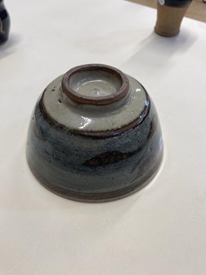 Lot 401 - Leach Pottery. A porcelain cruet set and other items