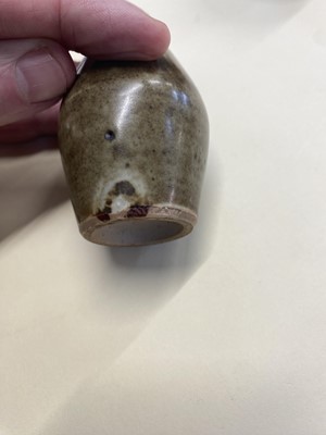 Lot 401 - Leach Pottery. A porcelain cruet set and other items