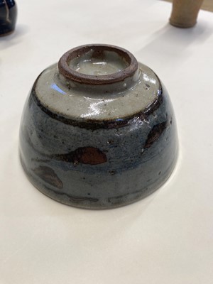 Lot 401 - Leach Pottery. A porcelain cruet set and other items