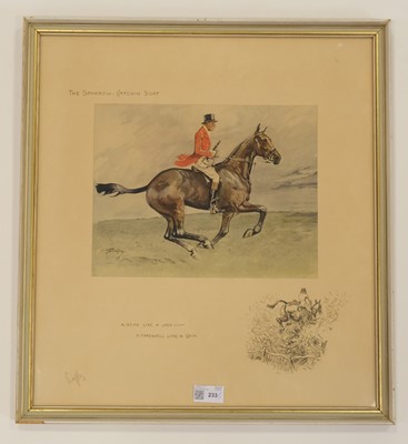 Lot 233 - Payne (Charlie Johnson Payne 'Snaffles'). The Sparrow Catchin Sort..., 1932