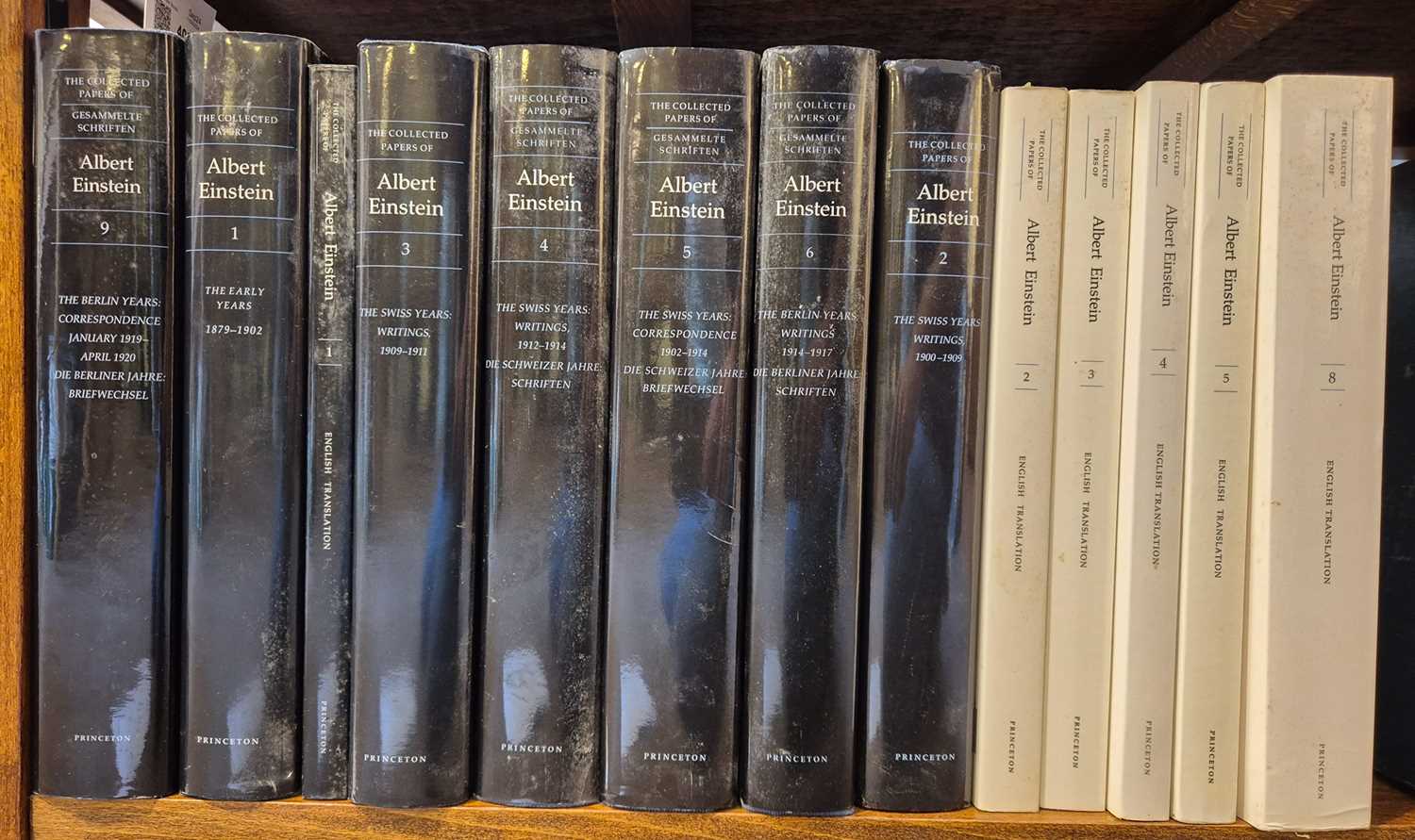 Lot 408 - Einstein (Albert). The Collected Papers of Albert Einstein, volumes 1-6 & 9, 1987-2004