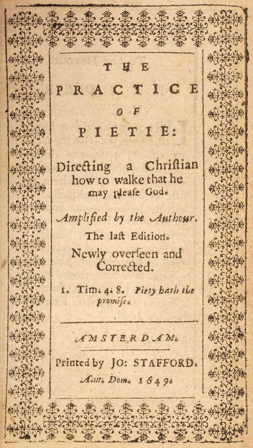 Lot 298 - Bayly (Lewis). The Practice of Pietie..., 1649