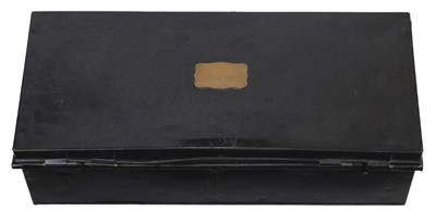 Lot 340 - Clothing. Ceremonial uniform in tin trunk belonging to E.J. Boothby, 1911