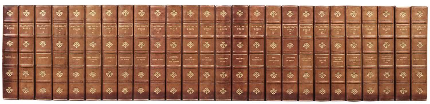 Lot 436 - Thackeray (William Makepeace). The Works, with Biographical Introductions by his Daughter..., 26 volumes, 1910-11