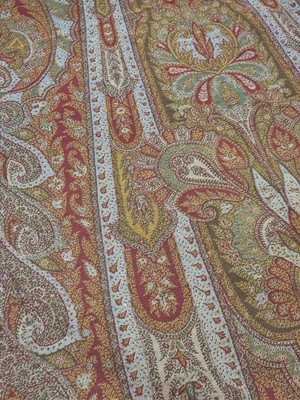 Lot 366 - Shawls. A large crinoline shawl, mid 19th century, & 3 others