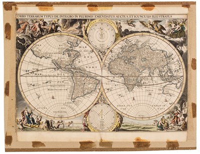 Lot 201 - World. Danckerts (Cornelius), Orbis Terrarum Typus De Integro In Plurimis..., circa 1648