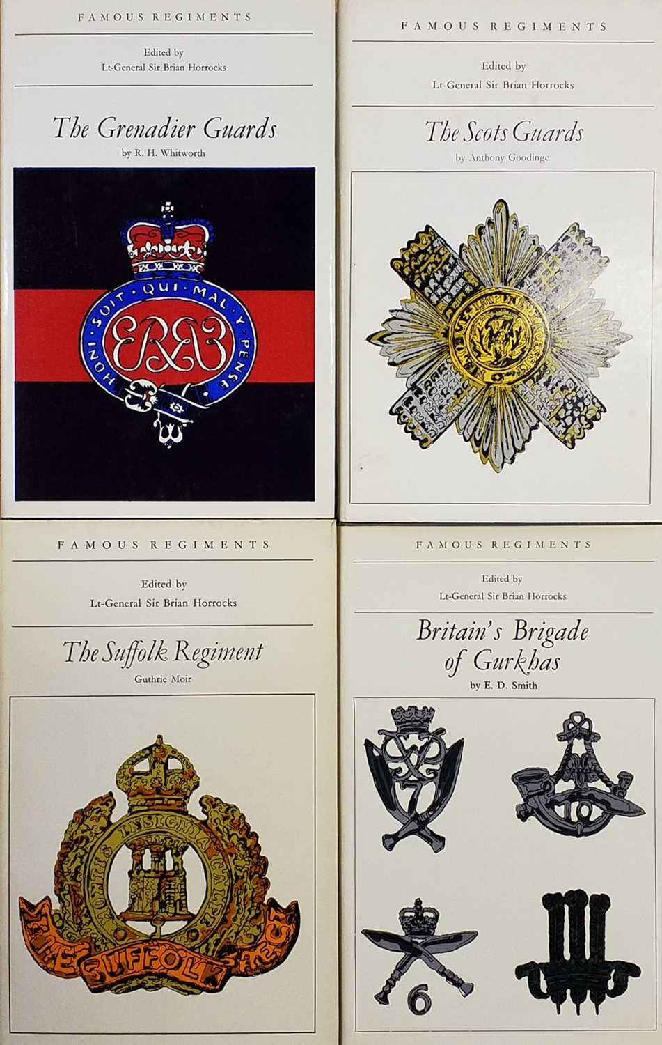 Lot 412 - Famous Regiments series. 61 volumes, Hamish Hamilton, Leo Cooper & others, 1970s