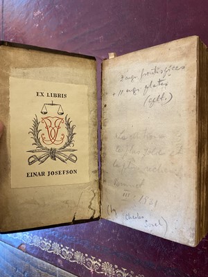 Lot 321 - [Sorel, Charles]. La Varye Histoire Comique de Francion..., 1668, and others