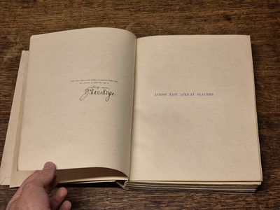Lot 42 - Meyer (Dr. Hans). Across East African Glaciers, limited edition of 50, 1891