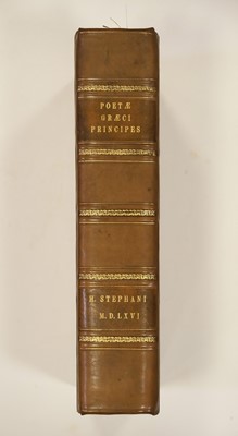 Lot 268 - Homer and Others. Poetae graeci principes heroici carminis,2 volumes bounds in one, 1566