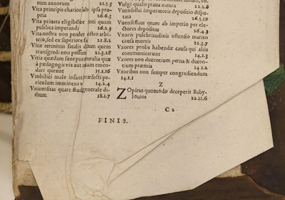 Lot 279 - Grégoire (Pierre). De republica libri sex et viginti... , 1st edition, 1596