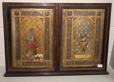 Lot 259 - Joni (Icilio Frederico, 1866-1946). Imitation 15th century painted and gilded binding