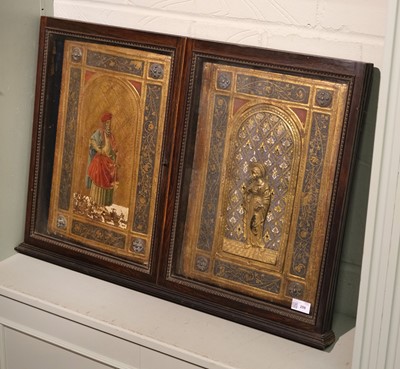 Lot 259 - Joni (Icilio Frederico, 1866-1946). Imitation 15th century painted and gilded binding