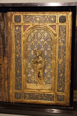 Lot 259 - Joni (Icilio Frederico, 1866-1946). Imitation 15th century painted and gilded binding