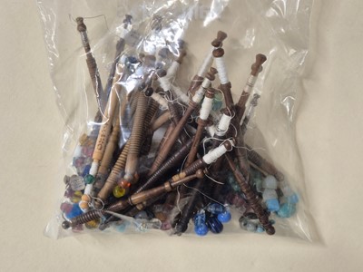 Lot 356 - Lace bobbins. A large collection of lace-making bobbins, 19th-20th century