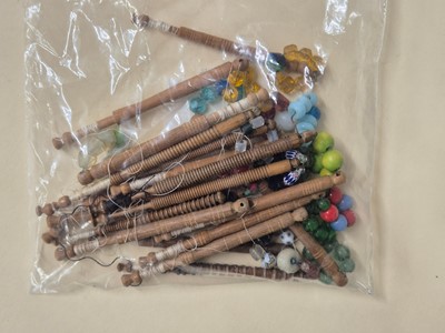 Lot 356 - Lace bobbins. A large collection of lace-making bobbins, 19th-20th century